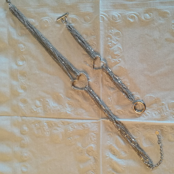 Heart Necklace and Bracelet Set - Picture 5 of 5